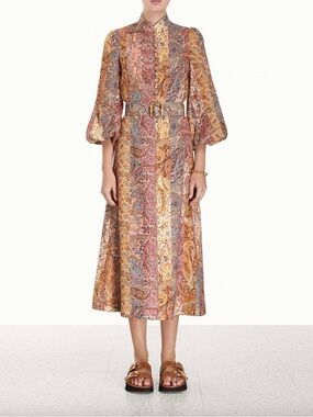 Paisley luminosity skirt and blouse set